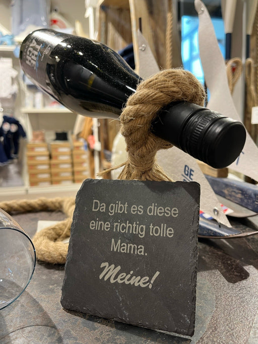 Untersetzer Schiefer "Richtig tolle Mama" | 10x10xm - INSELLIEBE USEDOM