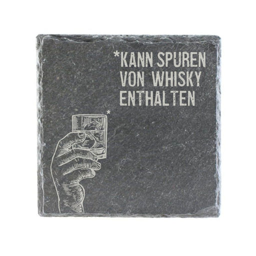 Untersetzer Schiefer "Spuren von Whisky" | 10x10xm - INSELLIEBE USEDOM