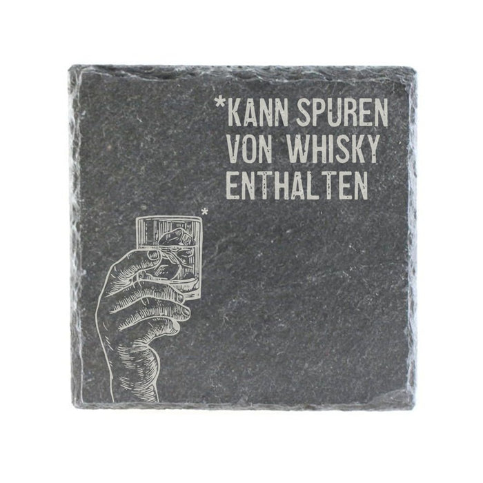 Untersetzer Schiefer "Spuren von Whisky" | 10x10xm - INSELLIEBE USEDOM