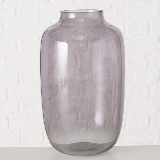 Vase "Grigio" aus Glas | Dunkelgrau | 33 cm - INSELLIEBE USEDOM