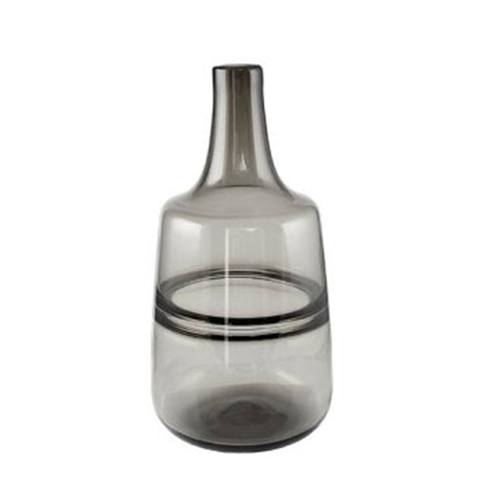 Vase "Zenika" Flasche grau | 32 cm - INSELLIEBE USEDOM
